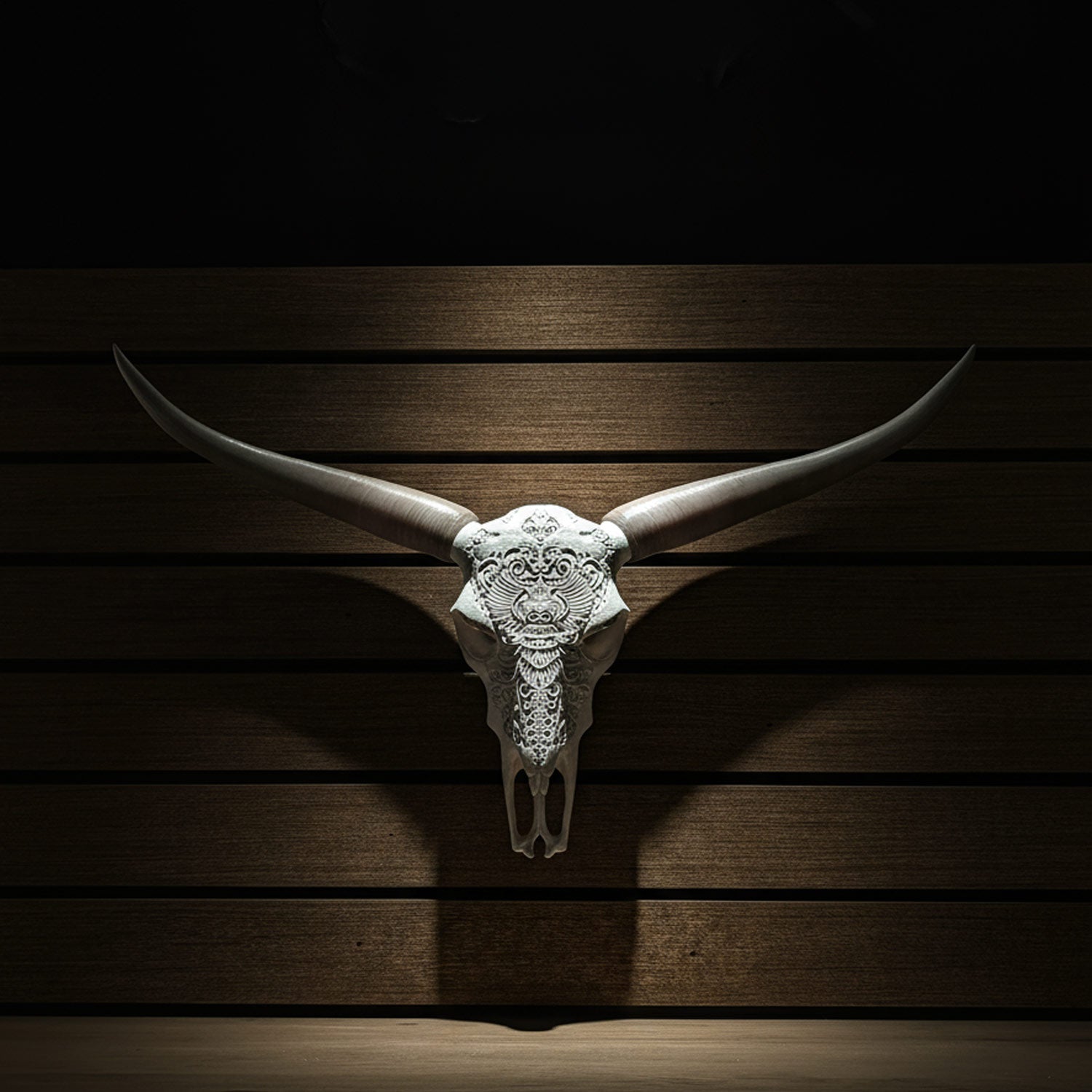 ADG42 Decorative Steer Skull and Horns Western Wall Decor