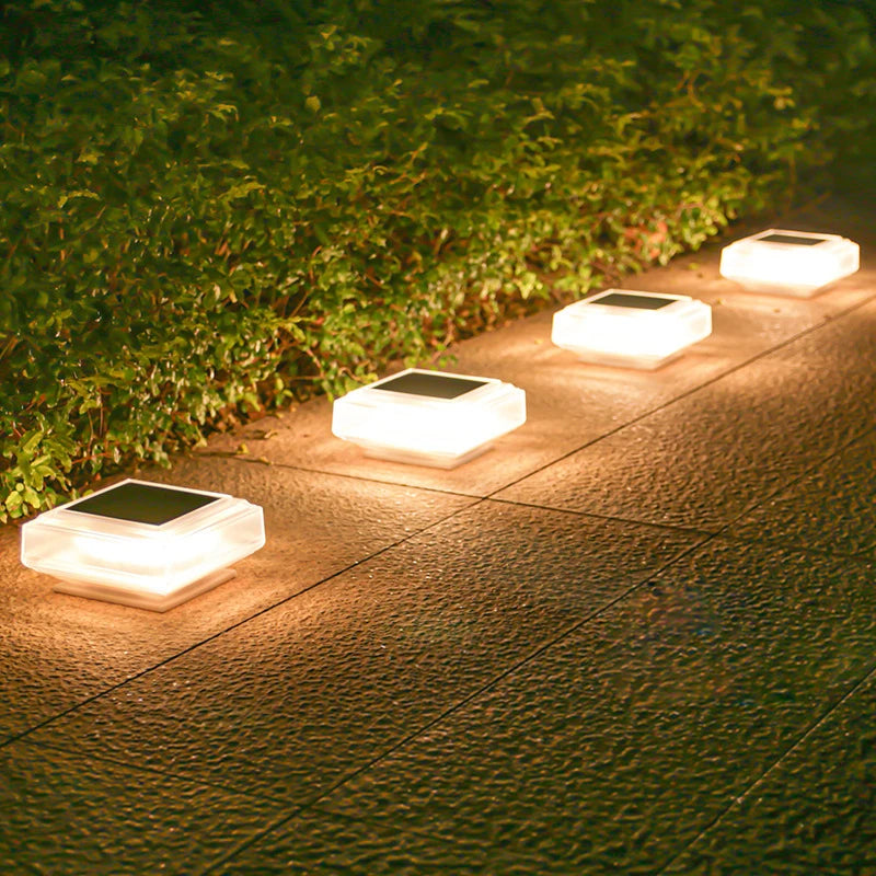 Solar LED Outdoor Column Lamp with Motion Sensor
