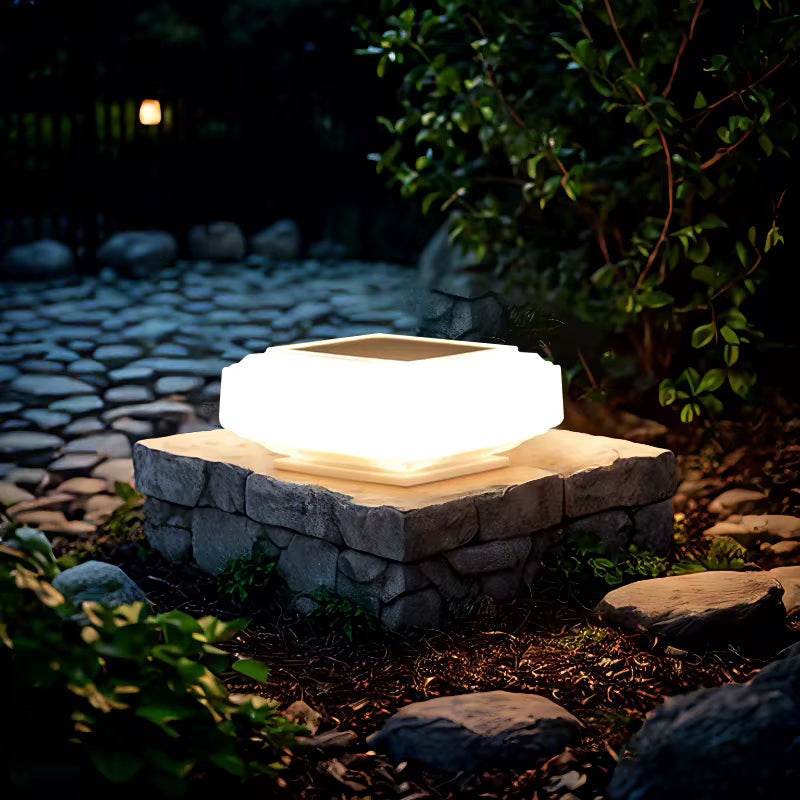 Solar LED Outdoor Column Lamp with Motion Sensor