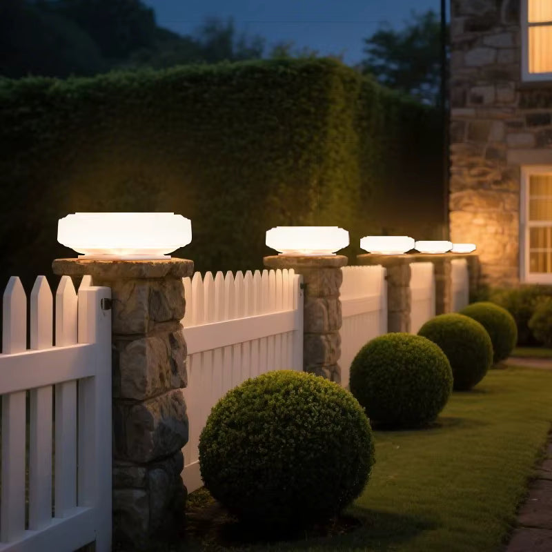 Solar LED Outdoor Column Lamp with Motion Sensor